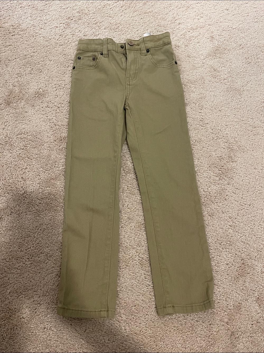 Lucky Brand Olive Straight-Leg Jeans